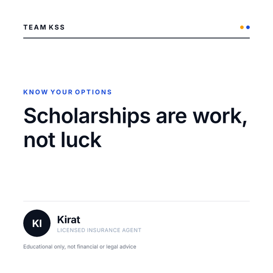 Scholarships are work, not luck – Kirat